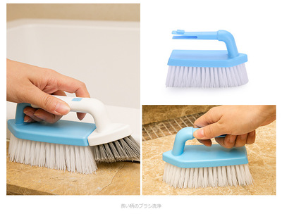 日本浴室刷地刷子硬毛瓷磚地板清潔刷衛(wèi)生間清洗門窗縫隙刷墻刷